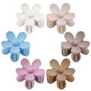 Picture of Flower Hair Clips 6 PCS Flower Claw Clips Daisy Clips for Women Matte Large Claw Clips Strong Hold Jaw Clamps Hair Accessories for Thick Hair 6 Colors