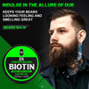 Picture of First Melody Beard Balm, 2X Thickening Biotin, with Castor Oil and Argan & Jojoba Oils, Promotes Beard Growth, Styles, Strengthens & Softens Beards & Mustaches, 2 Ounce, Vanilla, Cedar, Orange