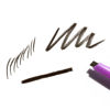 Picture of Kosas Brow Pop - Longwear Eyebrow Makeup, Dual-Sided Defining Pencil with Castor Oil for Soft, Natural Look of Real Hair - Brown Black