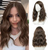 Picture of BUPPLER Golden Brown Wig 18 Inch Medium Length Wigs for Women Middle Part Synthetic Hair Wavy Wig with Upgraded Strands,Natural Hair Wig for Daily Party/Halloween Use 18Inch,Golden Brown