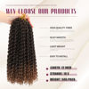 Picture of Dansama 7 Packs Passion Twist Hair Water Wave Braiding Hair for Butterfly Style Crochet Braids Bohemian Hair Extensions (12inch (Pack of 7), T1B/30)