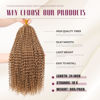 Picture of Dansama 7 Packs Passion Twist Hair Water Wave Braiding Hair for Butterfly Style Crochet Braids Bohemian Hair Extensions (24inch (Pack of 7), #27)