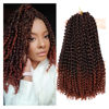 Picture of Dansama Passion Twist Hair Water Wave Braiding Hair for Butterfly Style Crochet Braids Bohemian Hair Extensions (18inch (Pack of 7), T1B/350)