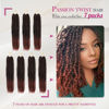 Picture of Dansama Passion Twist Hair Water Wave Braiding Hair for Butterfly Style Crochet Braids Bohemian Hair Extensions (18inch (Pack of 7), T1B/350)