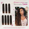 Picture of Dansama Passion Twist Hair Water Wave Braiding Hair for Butterfly Style Crochet Braids Bohemian Hair Extensions (18inch (Pack of 7), T1B/30)
