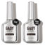 Picture of GAOY Gel Top Coat and Peel Off Base Coat Set, 16ml 2 Pcs Clear No Wipe Finish and Peelable Foundation Combination for UV Light Gel Nail Polish