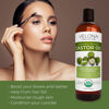 Picture of velona USDA Certified Organic Castor Oil - 64 fl oz | For Hair, Boost Eyelashes, Eyebrows | Cold pressed, Natural Oil, USP Grade | Hexane Free