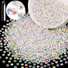Picture of 3000PCS SS16/4mm Crystal Rhinestones (Transparent AB), Bedazzling Flatback Glass Rhinestones for Crafting DIY Nail Art Makeup Decoration, Gems Diomand Charms for Tumbler Shoes Clothing Mug