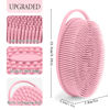Picture of 3 Pack Silicone Body Scrubber, Exfoliating Body Scrubber, Soft Silicone Loofah, Body Scrubber Fit for Sensitive and All Kinds of Skin, Rapid Foaming, Clean and Sanitary