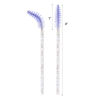 Picture of BTYMS 100 Pieces Disposable Eyelash Brush Mascara Wnad Brow Spoolie Brush Lash Applicator Spooly for Lash Extensions - Purple