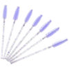Picture of BTYMS 100 Pieces Disposable Eyelash Brush Mascara Wnad Brow Spoolie Brush Lash Applicator Spooly for Lash Extensions - Purple