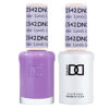 Picture of DND Gel Polish Set, Purple Collection, UV/LED Gel Polish and Air Dry Nail Lacquer, Matching Chip-Free Polish Duo, 542 Lovely Lavender, 0.5 Fl Oz