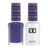 Picture of DND Gel Polish Set, Purple Collection, UV/LED Gel Polish and Air Dry Nail Lacquer, Matching Chip-Free Polish Duo, 737 Crushed Grape, 0.5 Fl Oz