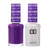 Picture of DND Gel Polish Set, Purple Collection, UV/LED Gel Polish and Air Dry Nail Lacquer, Matching Chip-Free Polish Duo, 581 Grape Jelly, 0.5 Fl Oz