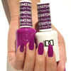 Picture of DND Gel Polish Set, Purple Collection, UV/LED Gel Polish and Air Dry Nail Lacquer, Matching Chip-Free Polish Duo, 507 Neon Purple, 0.5 Fl Oz