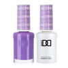 Picture of DND Gel Polish Set, Purple Collection, UV/LED Gel Polish and Air Dry Nail Lacquer, Matching Chip-Free Polish Duo, 662 Kazoo Purple, 0.5 Fl Oz