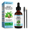 Picture of NIFEISHI Organic Castor Oil, Pure Natural Jamaican Black Castor Oil Infused with Rosemary, Cold Pressed Glass Bottles, Boost Hair Growth for Thicker, Fuller Hair, Eyelashes & Eyebrows 2.02 fl oz
