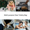 Picture of Clear Pouch Small, Clear Makeup Bag, 6.6"x2.3"x4.7" TSA Approved Toiletry Bag, Clear Travel Bags for Toiletries, Clear Cosmetic Bag for Women and Men Small-1 Pack All Clear