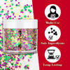 Picture of Paminify Mardi Gras Face Glitter,Green Purple Gold Mixed Holographic Chunky Body Glitter Gel,Mardi Gras Glitter,Festival Sequins for Face and Body, New Orleans Decorative Carnival Decorations