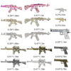 Picture of BBATT-HAPPY 30PCS Gun Nail Charms for Acrylic Nails,Gold Silver Alloy Nail Art Decoration, Nail Stones Nail Jewels Accessories for Nail Art Supplies Manicure Craft DIY