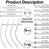 Picture of BodyAce 14G 16G 18G 20G Piercing Taper, Stainless Steel Threadless Insertion Pin Screw On Assistant Tool, Curved Body Piercing Stretching Kit for Ear/Nose/Navel/Lip/Eyebrow [New 14G(1.6mm) Mix]