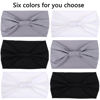 Picture of XTREND 6 Packs Fashion Sports Headbands for Women - Non-Slip Stretchy Boho Turbans for Workout, Yoga, Running (Black*2, White*2, Light Gray*2)