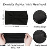 Picture of XTREND Wide Headbands Knotted Head Wraps Non Slip Stretch Headband Women's Hair Thin Headbands Turban Sports Hairband Girls Head Bands Accessories 6 Pcs（Army Green, Coffee, Black, White, Pink, Blue）