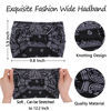 Picture of XTREND 4 Packs Wide Headbands Fashion Headscarf Bohemian Style Elastic Knotted Non-slip Headband Suitable For Black Women Outdoor Yoga Sports Printed Hair Accessories