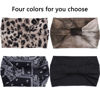 Picture of XTREND 4 Packs Wide Headbands Fashion Headscarf Bohemian Style Elastic Knotted Non-slip Headband Suitable For Black Women Outdoor Yoga Sports Printed Hair Accessories