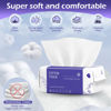Picture of Disposable Face Towel 600 Count, Face Clean Towels, Soft Cotton Dry Wipes Facial Cloths Towelettes for Washing and Drying, Facial Tissue for Cleansing, Skincare and Makeup Remover