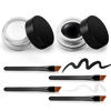 Picture of Erinde [2PCS] Waterproof Gel Eyeliner Set, Long Lasting Cream Eyeliner Gel, High-Intensity Pigments Smudge-Proof Eye Liner Makeup, Water-Resistant Eyeliner with 4PCS Eyeliner Brushes (Balck & White)