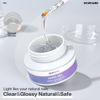 Picture of Morovan Clear Builder Gel for Nails: UV LED Hard Gel Kit - Building Gel 2oz Strong Sculpting Extension Strengthen Professional Art Manicure Set with Forms & Gel Brush Supplies