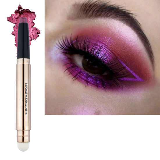 Picture of MiaSarah Red Cream Eyeshadow Stick, Shimmer Smooth Eyeshadow Pencil, Hypoallergenic Waterproof Long Lasting Eye Shadow Highlighter Stick, Create High-Impact, Multi-Dimensional Eyes Look