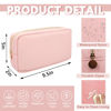 Picture of Waterproof Small Makeup Bag Pouch for Purse,Nylon Travel Toiletry Storage Bag Cute Preppy Cosmetic Bag for Women Girl,Waterproof Makeup Organizer Bag Skincare Bag Purse with Zipper(Small-Flamingo)
