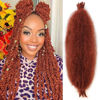 Picture of 8 Packs Copper Red Springy Afro Twist Crochet Hair 24 Inch Pre-Separated Spring Twist Hair Marley Crochet Braiding For Distressed Soft Locs Hair Extension For Women(8 Strands/Pack,350#)