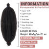 Picture of 30 Inch Pre-Separated Springy Afro Twist Hair 8 Packs Spring Twist Hair For Distressed Soft Locs Natural Black Long Marley Twist Braiding Hair Synthetic Hair Extension For Women (8 Strands/Pack,1B#)