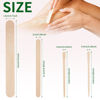 Picture of 1000Pcs Waxing Sticks - 4 Style Assorted Wood Wax Sticks for Body Face Hair Removal, Eyebrow Lip Nose Small Waxing Applicator Sticks, Wax Spatula Applicator Wooden Craft Sticks