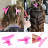 Picture of BAHABY Hair Clips for Styling Sectioning 12 PCS Pink Hot Pink Butterfly Clamps Hair Claw Clips Pro Salon Hair Clips for Styling, Sectioning, Cutting and Coloring