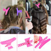 Picture of BAHABY Hair Clips for Styling Sectioning 12 Pack Hot Pink Purple Butterfly Clamps Hair Claw Clips Pro Salon Hair Clips for Styling, Sectioning, Cutting and Coloring