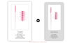 Picture of i-Laesh 100 Pcs Crystal Eyelash Brush Mascara Wands Disposable Eyebrow / Lash Brushes for Eyelashes Extensions Eye Makeup Kit Lashes Applicator Tool Spoolies (Crystal - Peach Pink)