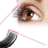 Picture of i-Laesh 100 Pcs Crystal Eyelash Brush Mascara Wands Disposable Eyebrow / Lash Brushes for Eyelashes Extensions Eye Makeup Kit Lashes Applicator Tool Spoolies (Crystal - Peach Pink)