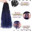Picture of Beverlee Boho Box Braids 8 Packs Goddess Box Braids 18 Inch Bohemian Box Braids Crochet Hair Crochet Box Braids with Curly Ends Pre-looped Synthetic Crochet Hair for Black Women 23#