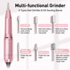 Picture of JIASHENG Nail Drill, 20000rpm Professional Electric Nail Drill Machine, Electric Nail File Drills for Acrylic Nails Gel Nails Manicure Pedicure Tools for Salon Use, Pale Pink