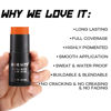 Picture of CCbeauty Orange Face Paint Stick,Face Painting Kit,Non Toxic SFX Makeup For Tiger Pumkin Ompa Lompa Halloween Costume Cosplay,Professional Body Paint,Full Coverage Painting Foundation + Makeup Sponge