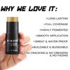 Picture of CCbeauty Metallic Gold Face Paint Stick,Glitter Face Painting Kit,Professional Body Paint,Non Toxic SFX Makeup Kit For Halloween Costume Cosplay,Full Coverage Painting Foundation With Makeup Sponge