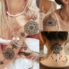 Picture of VANTATY 64 Sheets Tribal Vintage Black Lotus Temporary Tattoos for Women Girls, Bohemia Mandala Flower Fake Sleeve Tattoos for Adults Owl Moon