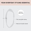 Picture of Kitsch Hair Ties No Damage for Kids, Teens and Women - Rubber Bands for Hair Styling | No Snag Hair Elastics | Women's Daily Hair Accessories - 500pcs (Clear) - Valentines Day Gifts