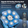 Picture of 9D Electric Head Shaver for Bald Men, Upgraded 6-in-1 Head Shaver for Bald Men, Waterproof Wet/Dry Grooming Kit Electric Shaver for Men, Cordless Rechargeable Bald Head Razor for Home&Travel