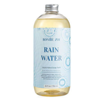 Picture of ROMIIE ZOI Liquid Hand Soap Refill, Rain Water, Gentle & Moisturizing Formula, 750 ML/ 26 FL OZ
