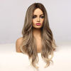 Picture of Esmee 24 Inch Ombre blonde Blonde Wig for Women Synthetic Wigs Long Natural Wave Heat Resistant Hair Wigs for Daily Party Cosplay